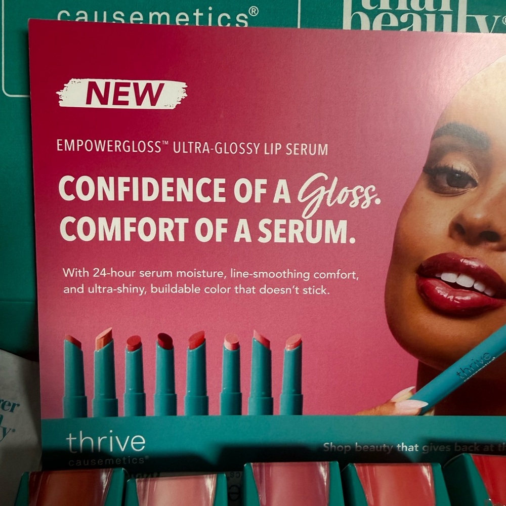 Thrive Causemetics Empowergloss Lip Serum PR Box all 6 colors - Picture 2 of 4